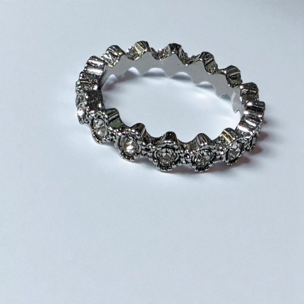 Silver CZ Women's Ring